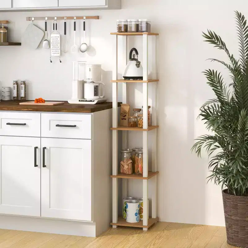 Scaffale portaoggetti HOMLUX a 5 ripiani multiuso, scaffalatura aperta con struttura resistente