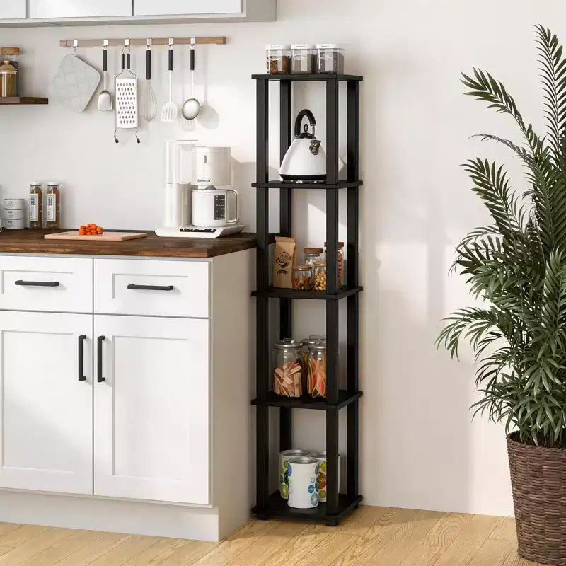 Scaffale portaoggetti HOMLUX a 5 ripiani multiuso, scaffalatura aperta con struttura resistente