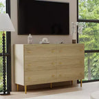 Cassettiera da Fattoria a 6 Cassetti, Cassettiera Rustica in Legno, Ampio Contenitore, Mobile Contenitore Decorativo, per Camera da Letto, Soggiorno