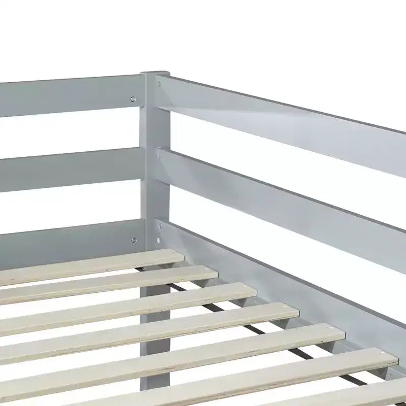 MAYEERTY Letto Matrimoniale con Contenitore Sottoposto Design Silenzioso in Metallo Resistente