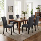 Set di sedie da pranzo imbottite, sedie moderne in tessuto neoclassico con cuscino imbottito, per sala da pranzo e soggiorno