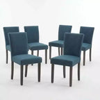 Set di sedie da pranzo imbottite, sedie moderne in tessuto neoclassico con cuscino imbottito, per sala da pranzo e soggiorno