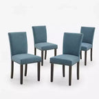 Set di sedie da pranzo imbottite, sedie moderne in tessuto neoclassico con cuscino imbottito, per sala da pranzo e soggiorno