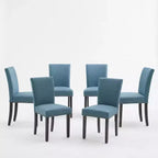 Set di sedie da pranzo imbottite, sedie moderne in tessuto neoclassico con cuscino imbottito, per sala da pranzo e soggiorno