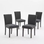 Set di sedie da pranzo imbottite, sedie moderne in tessuto neoclassico con cuscino imbottito, per sala da pranzo e soggiorno