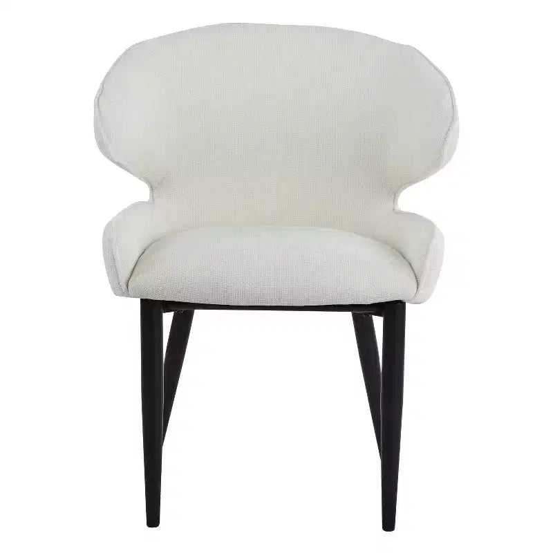 Christopher Knight Home Athlene - Sedie da pranzo moderne imbottite con schienale curvo