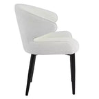 Christopher Knight Home Athlene - Sedie da pranzo moderne imbottite con schienale curvo