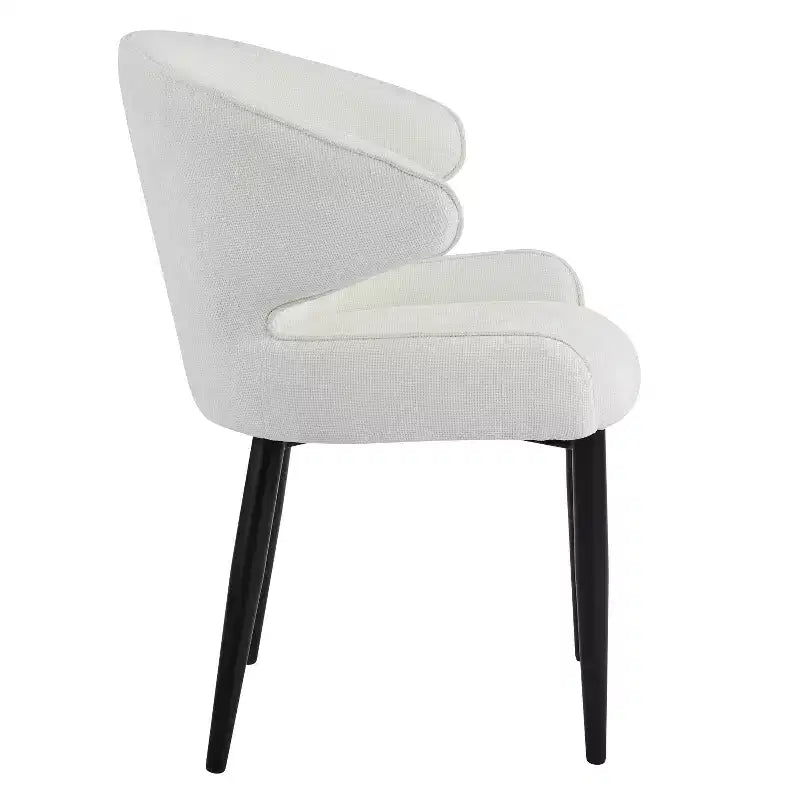 Christopher Knight Home Athlene - Sedie da pranzo moderne imbottite con schienale curvo