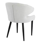 Christopher Knight Home Athlene - Sedie da pranzo moderne imbottite con schienale curvo