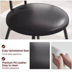 Sedie da pranzo imbottite con schienale in canna Set da 2/4, Sedie da cucina moderne con gambe in metallo, Sedile ergonomico morbido per sala da pranzo