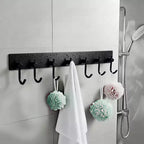 Portachiavi da Parete, Porta Chiavi a 6 Ganci in Acciaio Inox con Montaggio Adesivo Senza Foratura, Organizer Dorato per Chiavi, Cappotti, Asciugamani, Cappelli