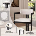 Tavolino da caffè in finto marmo beige - Piano in pietra sinterizzata da 33" e base in legno massello, tavolino rotondo moderno per soggiorno - Morden Fort