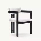 Tavolino da caffè in finto marmo beige - Piano in pietra sinterizzata da 33" e base in legno massello, tavolino rotondo moderno per soggiorno - Morden Fort