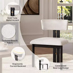 Tavolino da caffè in finto marmo beige - Piano in pietra sinterizzata da 33" e base in legno massello, tavolino rotondo moderno per soggiorno - Morden Fort
