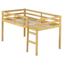 MAYEERTY Struttura Letto Matrimoniale in Legno di Pino Massiccio Senza Necessità di Rete a Molle Design Silenzioso