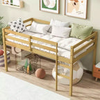 MAYEERTY Struttura Letto Matrimoniale in Legno di Pino Massiccio Senza Necessità di Rete a Molle Design Silenzioso