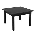 MAYEERTY Tavolo da pranzo rustico marrone da 39,4 pollici quadrati, piano in rovere spaccato, gambe in legno massello, tavolo multiuso