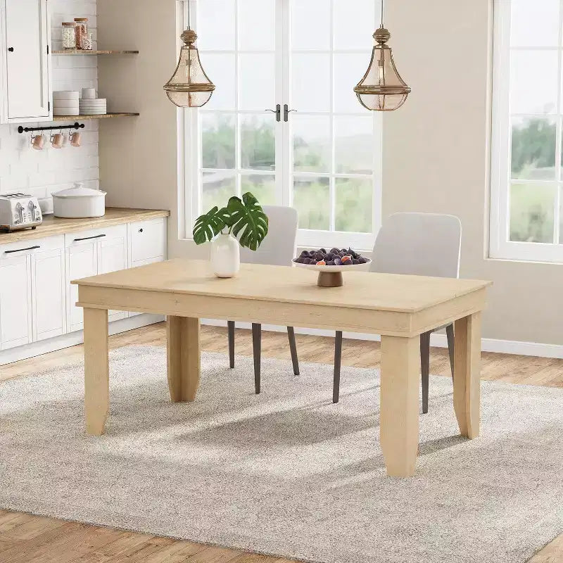 Tavolo da Pranzo per Agriturismo da 4-6 Persone, Tavolo Rettangolare da Cucina da 160 cm con Struttura in Legno Finitura Marrone per Sala da Pranzo