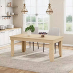 Tavolo da Pranzo per Agriturismo da 4-6 Persone, Tavolo Rettangolare da Cucina da 160 cm con Struttura in Legno Finitura Marrone per Sala da Pranzo