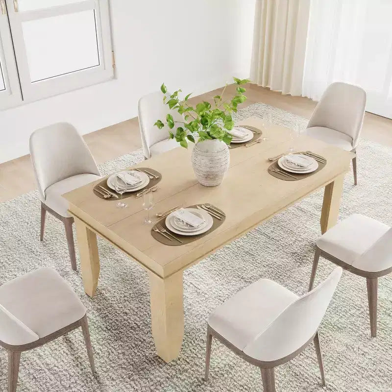 Tavolo da Pranzo per Agriturismo da 4-6 Persone, Tavolo Rettangolare da Cucina da 160 cm con Struttura in Legno Finitura Marrone per Sala da Pranzo