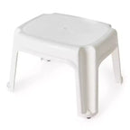 Gracious Living Single Step Stool, Small Step Stool, 9 1/2 Inches, White