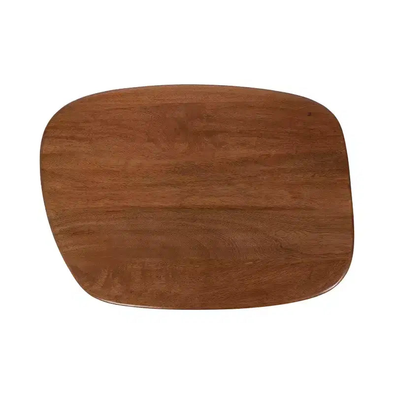 Tavolino regolabile a C Kate and Laurel Adamas, Noce marrone e Nero, 22x16x28