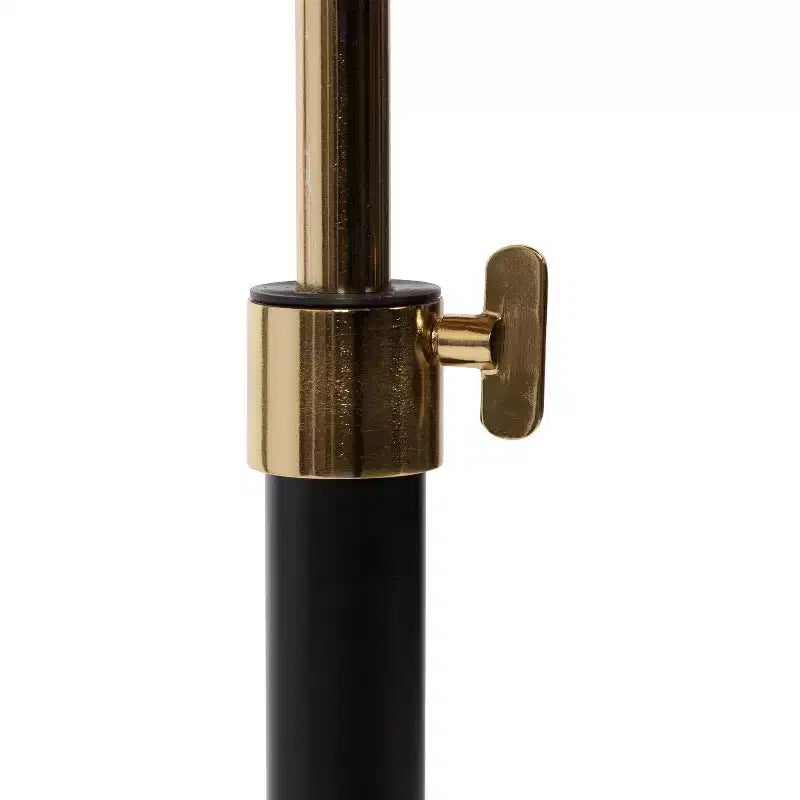 Tavolino regolabile a C Kate and Laurel Adamas, Noce marrone e Nero, 22x16x28