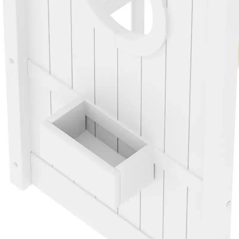 Struttura letto a forma di casetta Luxystar con mensole, finestra e tetto per la camera dei bambini