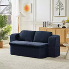 Divano letto convertibile, divano letto futon pieghevole con 2 cuscini per schienale per soggiorno, nessun assemblaggio richiesto - ModernLuxe