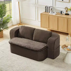 Divano letto convertibile, divano letto futon pieghevole con 2 cuscini per schienale per soggiorno, nessun assemblaggio richiesto - ModernLuxe