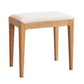 GDFStudio Ernest Modern Solid Wood Upholstered Vanity Stool