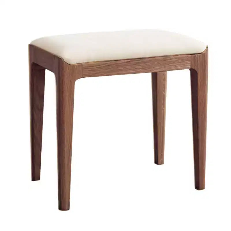 GDFStudio Sgabello per Toeletta Ernest Moderno in Legno Massiccio e Rivestito