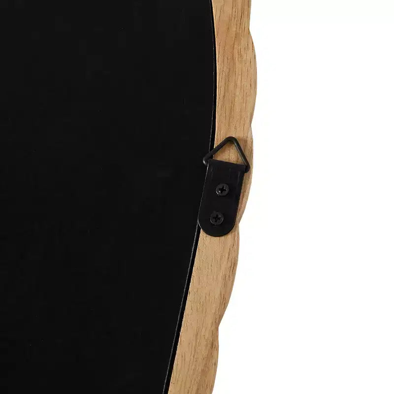 Specchio decorativo da parete ad arco 24 x 36 con cornice in legno di caucciù elegantemente intrecciato, tocco moderno per camera da letto, bagno, soggiorno-Panipeachy