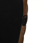 Specchio decorativo da parete ad arco 24 x 36 con cornice in legno di caucciù elegantemente intrecciato, tocco moderno per camera da letto, bagno, soggiorno-Panipeachy