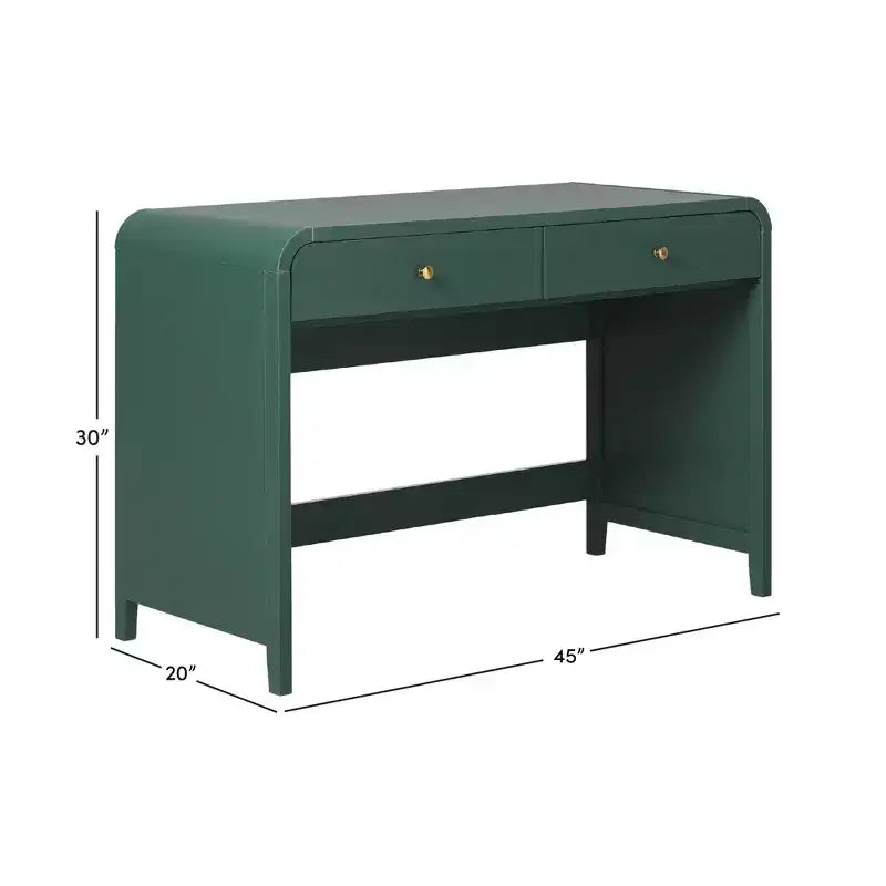 Scrivania da Scrittura dal Design Curvo Moderno Walker Edison Zoey
