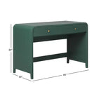 Scrivania da Scrittura dal Design Curvo Moderno Walker Edison Zoey