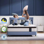 Kescas Materasso Ibrido Premium 8 Pollici a Media Rigidità - Compatibile con Letti a Piattaforma, Reti a Molle o Basi a Doghe