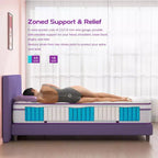 Materasso Ibrido a Molle con Memory Foam Sersper da 8 Pollici - Compatibile con Letti a Piattaforma, Reti a Doghe o Basi a Molle