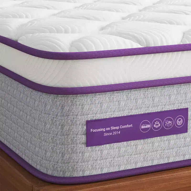 Materasso Ibrido a Molle con Memory Foam Sersper da 8 Pollici - Compatibile con Letti a Piattaforma, Reti a Doghe o Basi a Molle