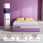 Materasso Ibrido a Molle con Memory Foam Sersper da 8 Pollici - Compatibile con Letti a Piattaforma, Reti a Doghe o Basi a Molle