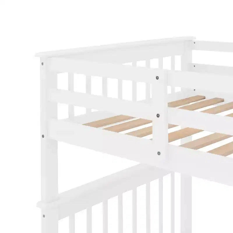 Letto a Castello Luxystar per Appartamenti e Dormitori, con Scala a Contenitore e Sponda, da Piazza e Mezza