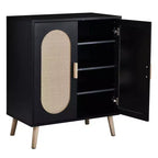 Karl Home Mobile scarpiera in rattan moderna da 18 paia