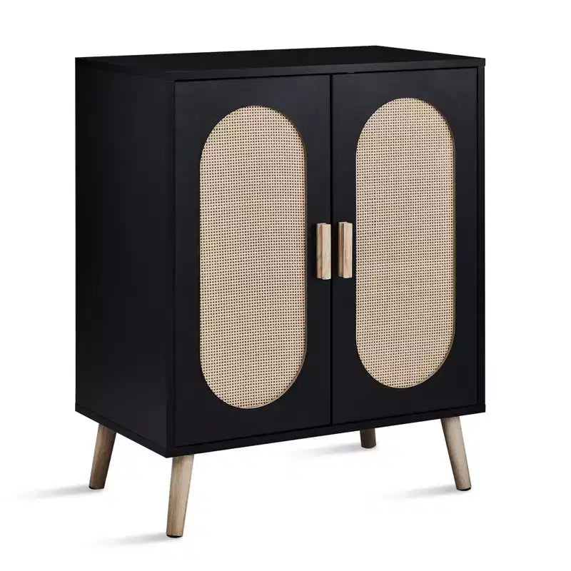Karl Home Mobile scarpiera in rattan moderna da 18 paia
