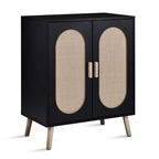 Karl Home Mobile scarpiera in rattan moderna da 18 paia