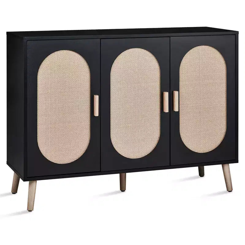 Karl Home Scarpiera moderna in rattan con 24 paia di scarpe