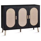 Karl Home Scarpiera moderna in rattan con 24 paia di scarpe