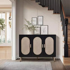 Karl Home Scarpiera moderna in rattan con 24 paia di scarpe
