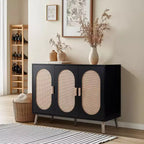 Karl Home Scarpiera moderna in rattan con 24 paia di scarpe