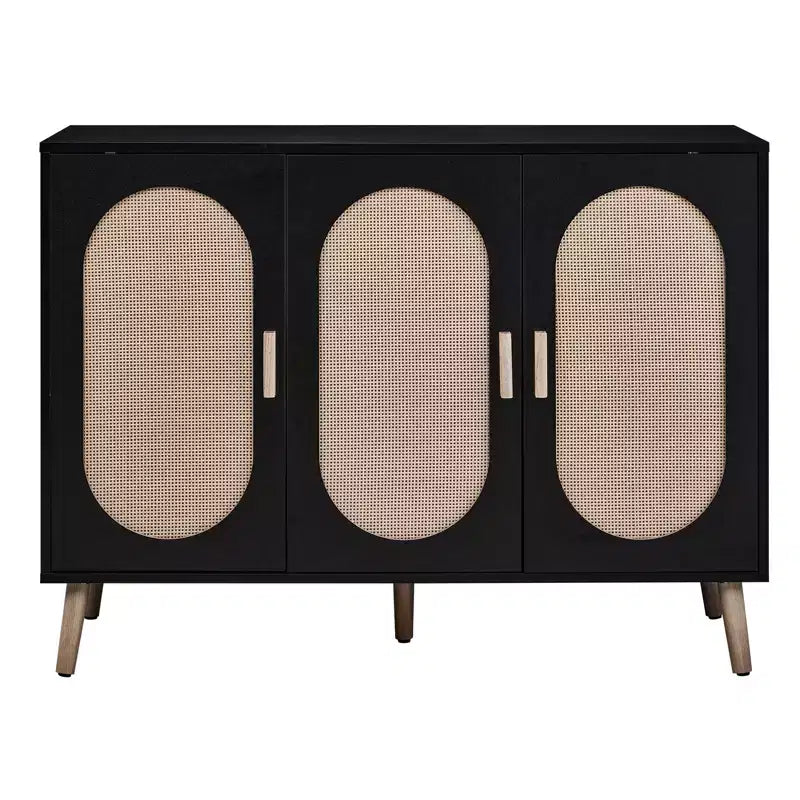Karl Home Scarpiera moderna in rattan con 24 paia di scarpe