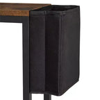 Tavolo Consolle Stretto a 2 Ripiani con Tasca Laterale "The Lakeside Collection"